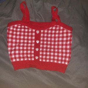 Gingham Crop Cami